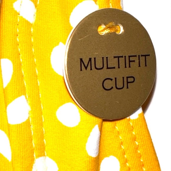 SOLD 💕NWT Niptuck Swim Yellow Polka Dot Slimming Joanne One Piece Swimsuit - Picture 6 of 15